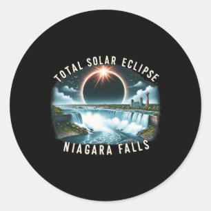 Sticker Rond Chutes Éclipse solaire Total Éclipse solaire 8 avr