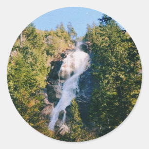 Sticker Rond Chutes Shannon, Squamish, Canada