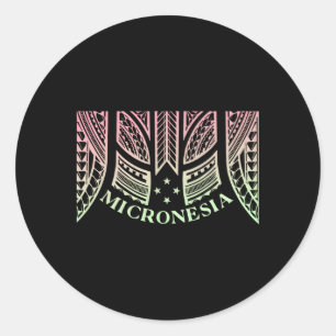 Sticker Rond Chuuk Yap Kosrae, Micronésien, Et Pohnpei