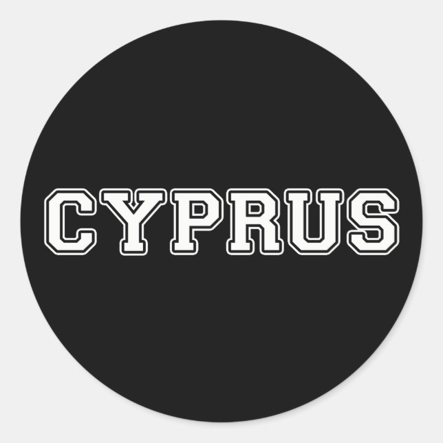 Sticker Rond Chypre (Devant)