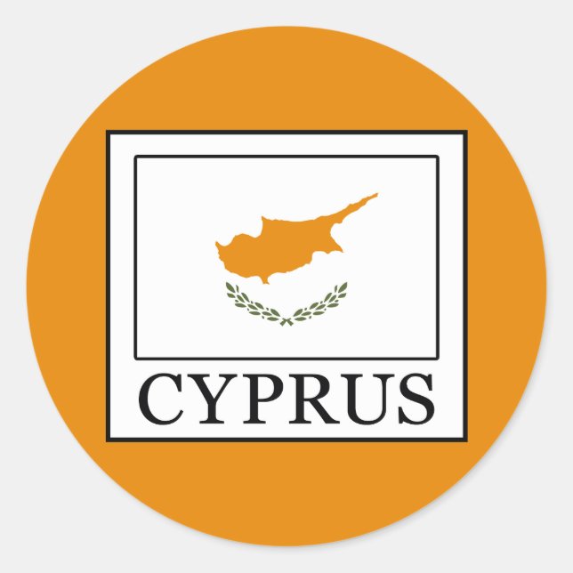 Sticker Rond Chypre (Devant)