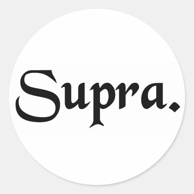 Sticker Rond Ci-dessus. (Devant)