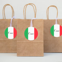 Ciao Italie avec le drapeau italien