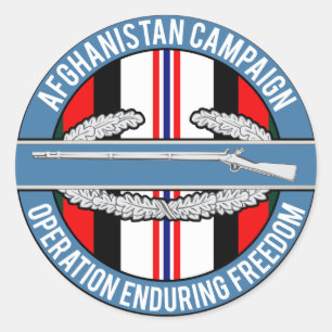 Sticker Rond CIB de l'Afghanistan OEF