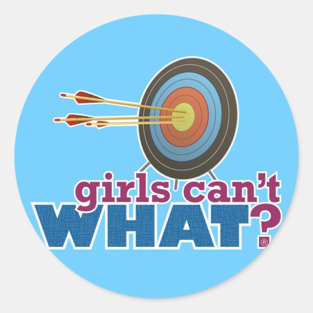 Sticker Rond Cible de tir à l'arc (Devant)