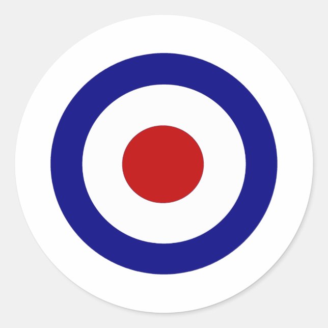 Sticker Rond Cible du mode (Devant)