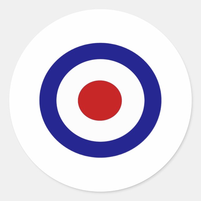 Sticker Rond Cible du mode (Devant)