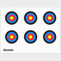 Sticker Trois flèches sur une cible tir à l'arc 