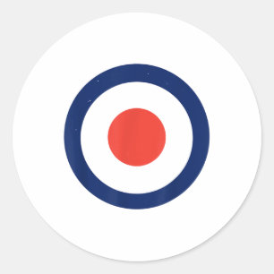 Sticker Rond Cible Mod Force aérienne Ciblée Ciblée De Bullseye