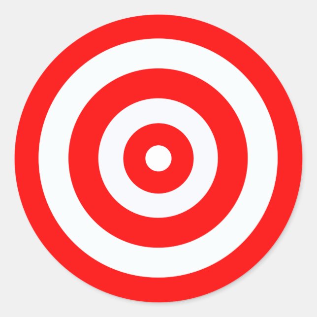 Sticker Rond Cibles de tir haute visibilité brillantes colorées (Devant)
