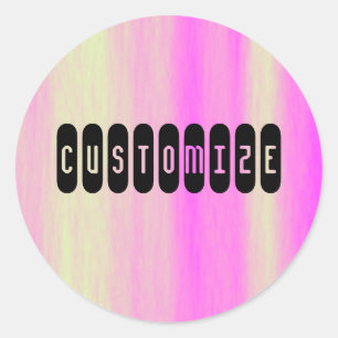 Sticker Rond Ciel Alien - Modèle