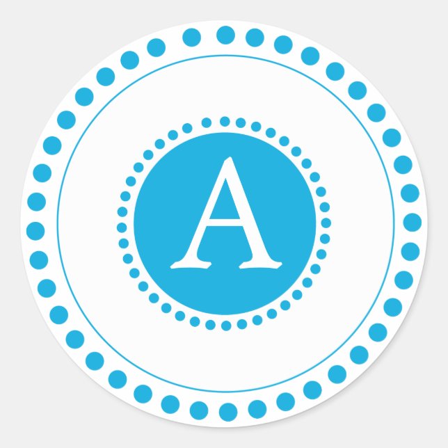 Sticker Rond Ciel bleu - Phoques d'enveloppe personnalisées (Devant)