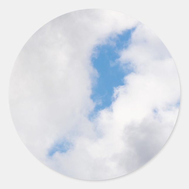 Sticker Rond Ciel couvert (Devant)