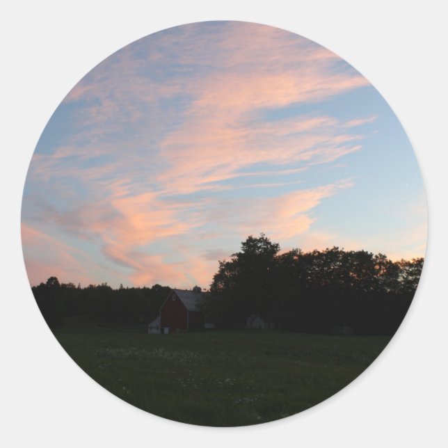 Sticker Rond Ciel Florescent (Devant)