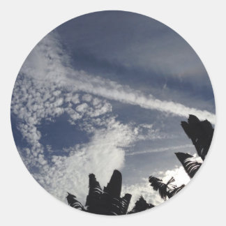 Sticker Rond Ciel Intéressant