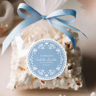 Sticker Rond Cielito Lindo Baby Shower Garçon de Cielito Lindo