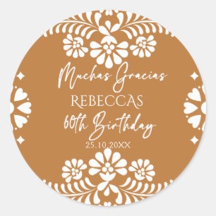 Sticker Rond Cielito lindo terracotta talavera 60e anniversaire