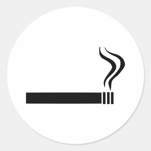 Sticker Rond Cigarette (Devant)