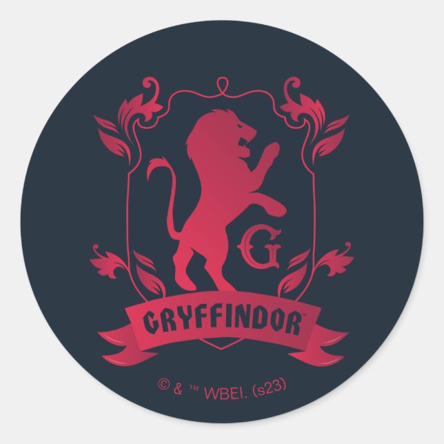 Sticker Rond Cimetière de maison GRYFFINDOR™ (Devant)