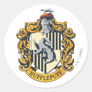 Sticker Rond Cimier de Hufflepuff