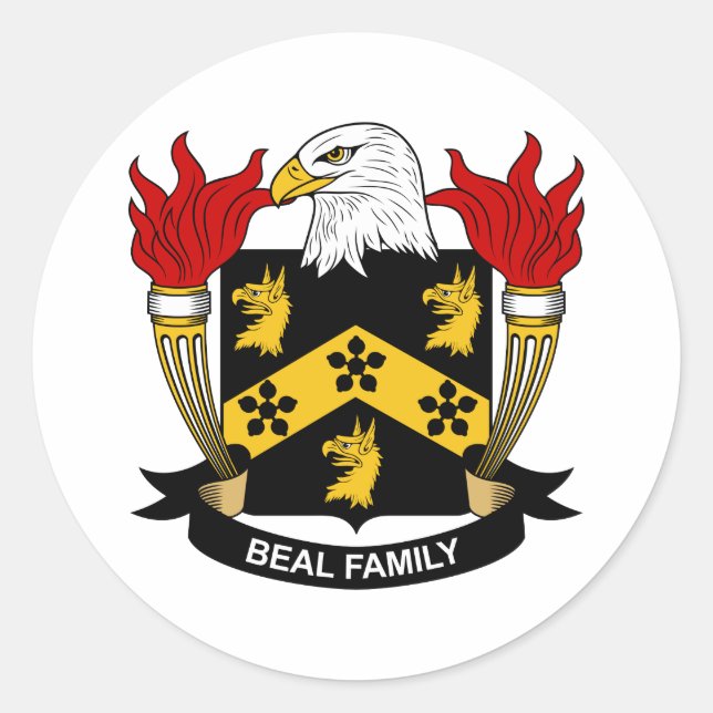 Sticker Rond Cimier de la famille Beal (Devant)