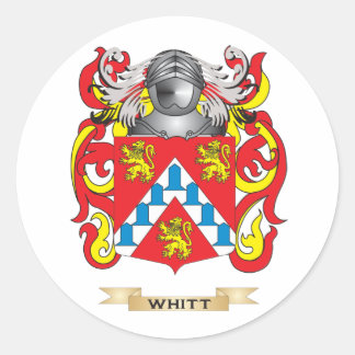 Sticker Rond Cimier de la famille Whitt (armoiries)