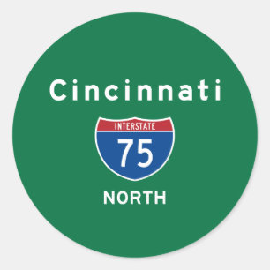 Sticker Rond Cincinnati 75