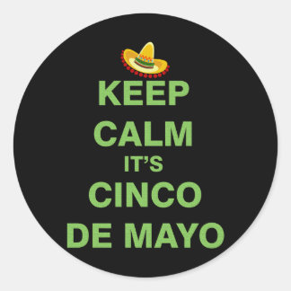 Sticker Rond Cinco de Mayo