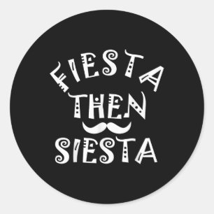 Sticker Rond Cinco De Mayo Fiesta Dann Siesta Garçons Enfants A