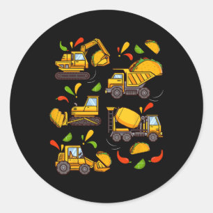 Sticker Rond Cinco De Mayo Garçons Enfants Enfants Constructeur