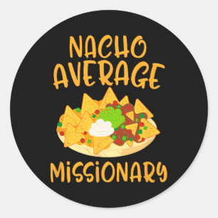 Sticker Rond Cinco De Mayo Nacho Moyen Missionnaire Mexicain Fi