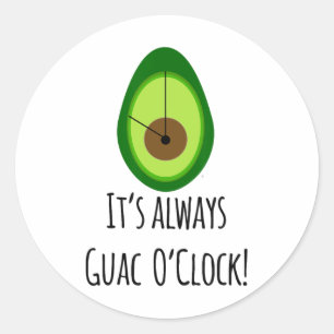 Sticker Rond Cinco De Mayo Tee Guacamole Chemise Amateurs