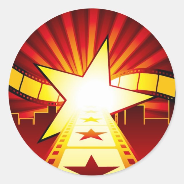 STICKER ROND CINÉMA7 (Devant)