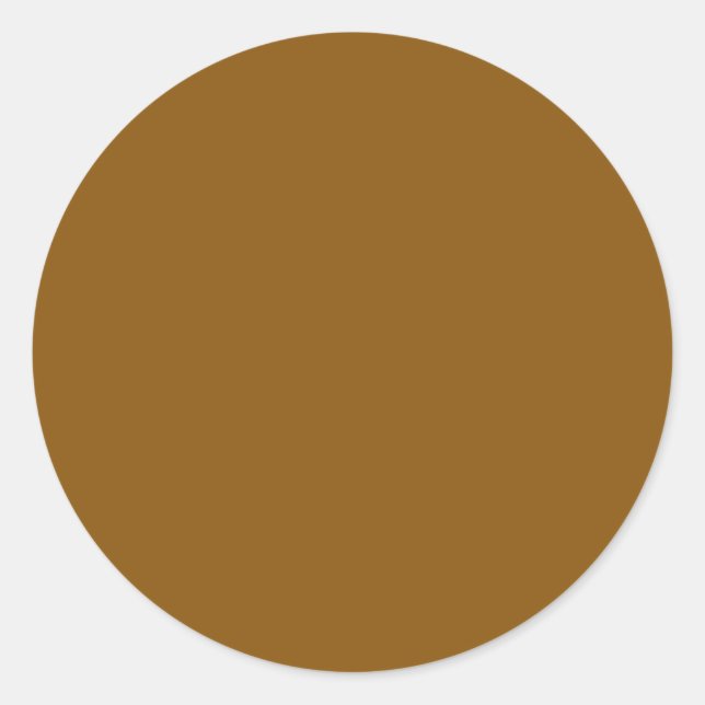 Sticker Rond CINNAMON CAFÉ (couleur solide) (Devant)