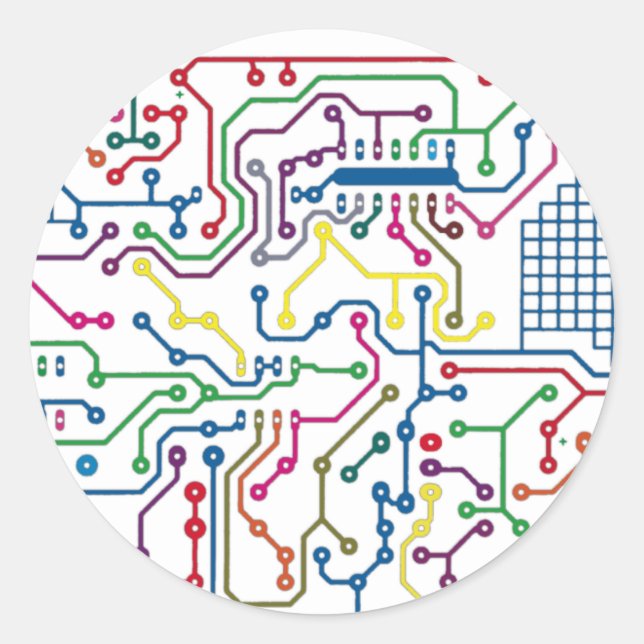 Sticker Rond Circuit (Devant)