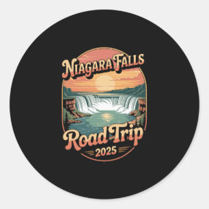 Sticker Rond Circuit de Niagara Falls 2025 Souvenir de vacances