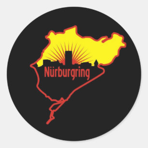 Sticker Rond Circuit de Nurburgring Nordschleife, Allemagne