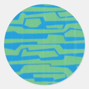 Sticker Rond Circuit V moderne