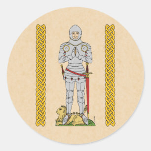 Sticker Rond Cirque du Chevalier Médiéval Anglais 1430