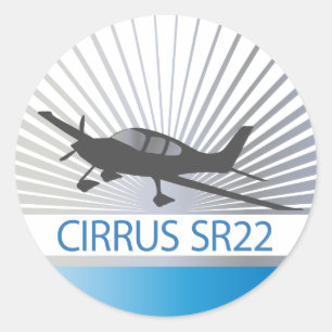 Sticker Rond Cirrus SR22
