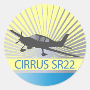 Sticker Rond Cirrus SR22