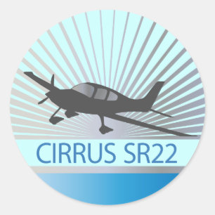 Sticker Rond Cirrus SR22