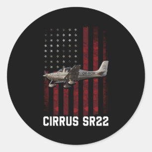 Sticker Rond Cirrus Sr22