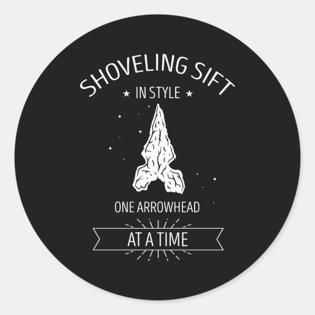 Sticker Rond Citation De Chasseur Arrowhead Pour Arrowhead Ifac (Devant)