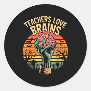 Sticker Rond Citation de clé drôle Tous les enseignants aiment