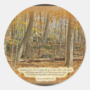 Sticker Rond Citation de George Washington Carver