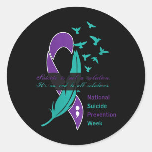 Sticker Rond Citation de la Semaine nationale de prévention du