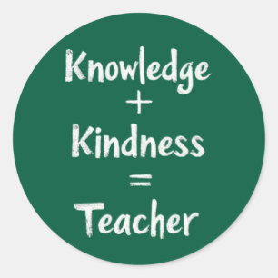 Sticker Rond Citation de mathématiques de l'enseignant - le mei