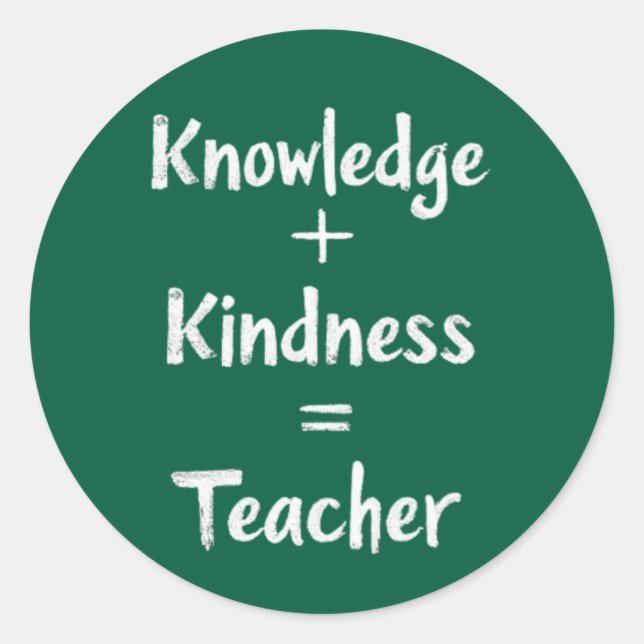 Sticker Rond Citation de mathématiques de l'enseignant - le mei (Devant)