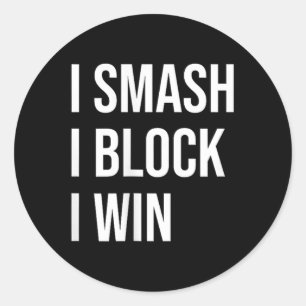 Sticker Rond Citation De Mème Des Amateurs De Badminton